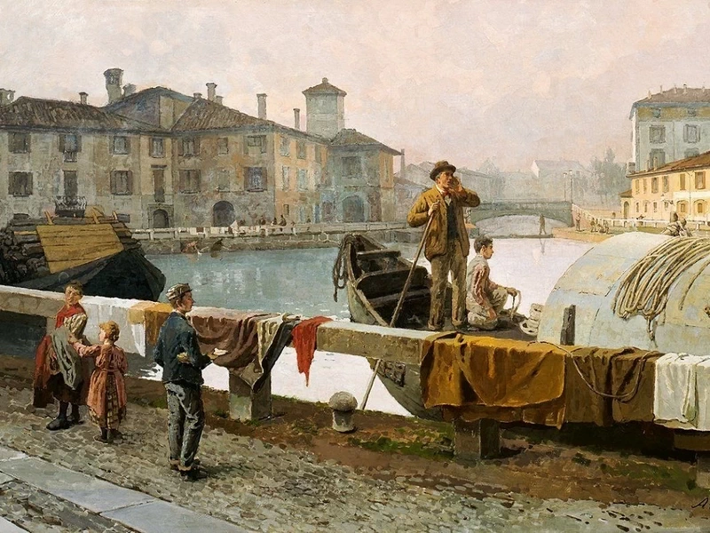 1861-Arturo Ferrari - Il naviglio di via Viarenna, 1894
